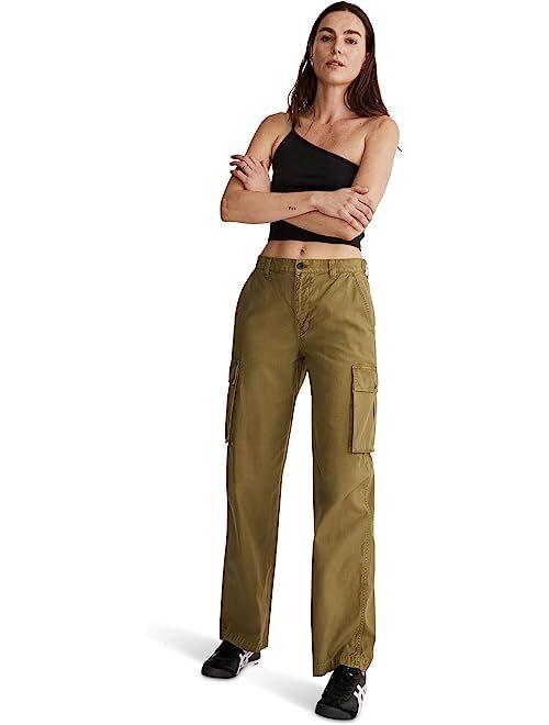 Madewell Garment-Dyed Low-Slung Straight Cargo Pants