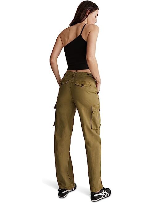 Madewell Garment-Dyed Low-Slung Straight Cargo Pants