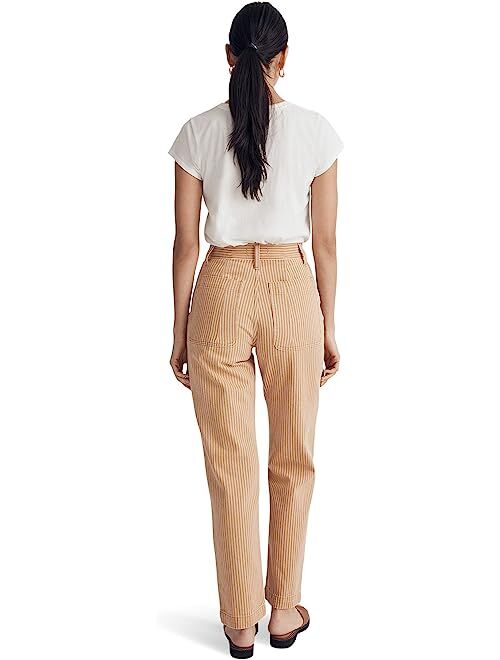 Madewell Perfect Vintage Straight Jeans with Novelty Pocket in Earthen Gold