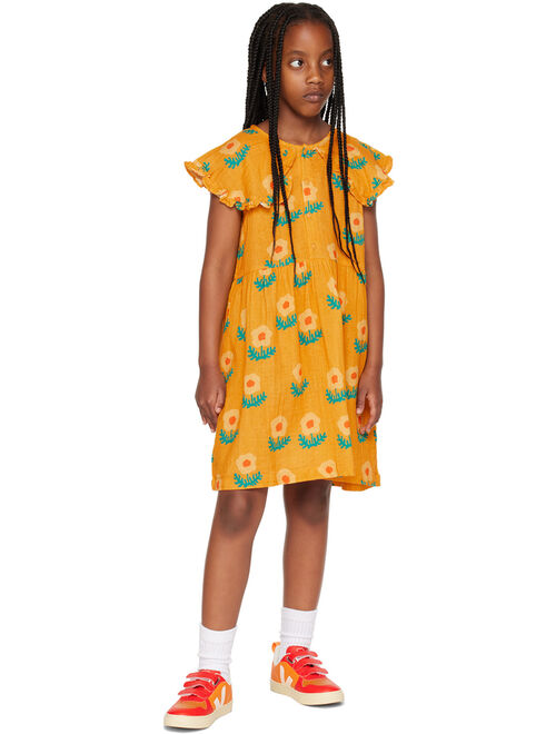 TINYCOTTONS Kids Orange Violet Dress