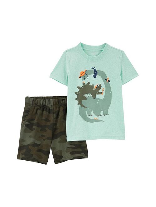 carters Toddler Boy Carter's Dinosaur Graphic Tee & Shorts Set