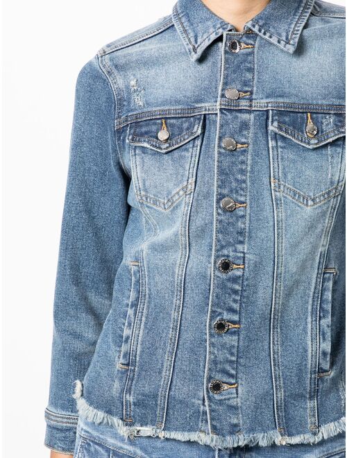 Retrofete Simone distressed-denim jacket
