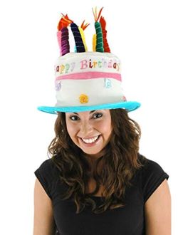 Elope Birthday Cake Plush Costume Hat with Candles