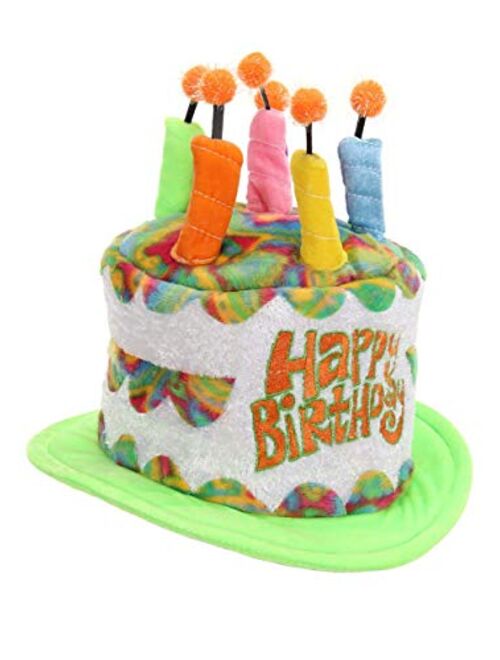 Elope Rainbow Birthday Cake Plush Hat