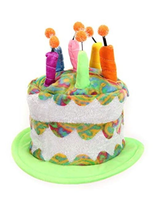 Elope Rainbow Birthday Cake Plush Hat