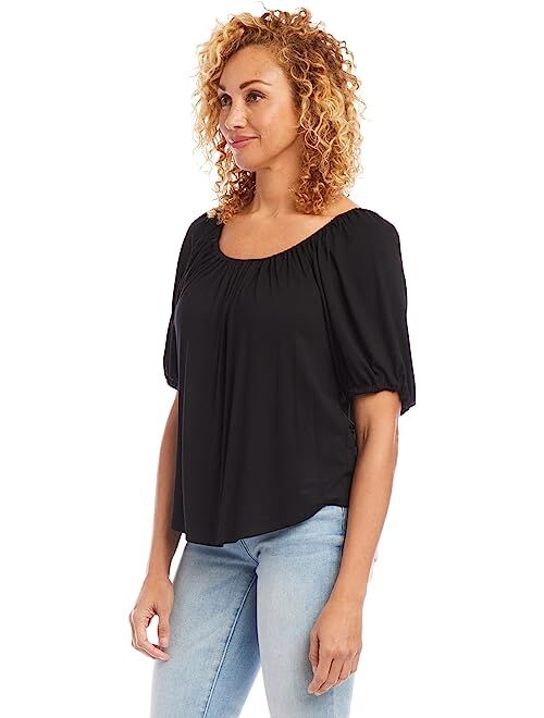 Karen Kane Knit Peasant Top