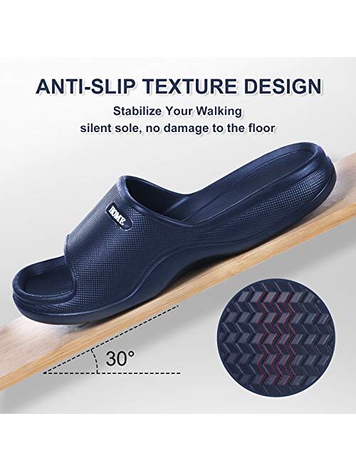 Litfun Soft Shower Shoes Slides for Women Men Lightweight Pillow Sandals Pool Bathroom Slippers
