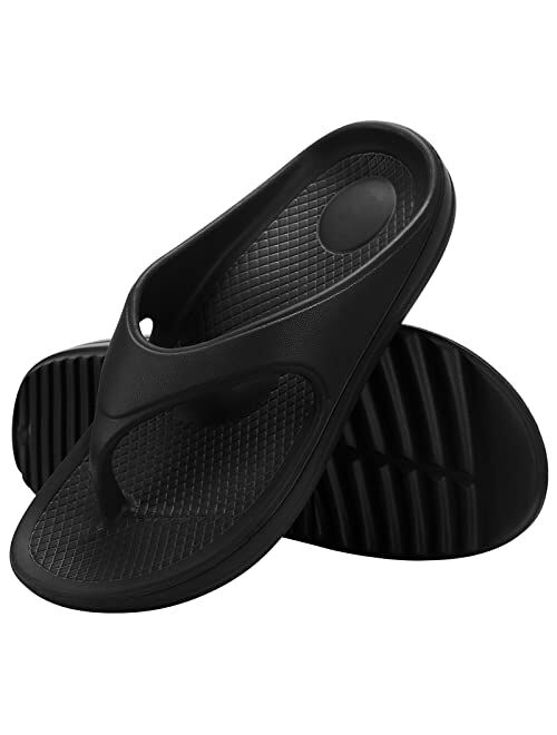 shevalues Orthopedic Sandals for Women Arch Support Recovery Flip Flops Pillow Soft Summer Beach Shoes