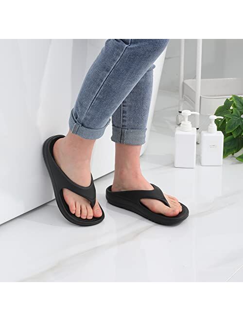 shevalues Orthopedic Sandals for Women Arch Support Recovery Flip Flops Pillow Soft Summer Beach Shoes