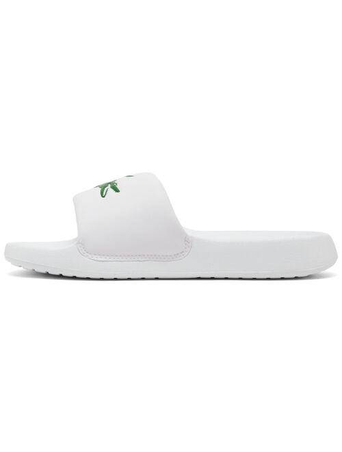 Lacoste Women's Croco 1.0 Synthetic Slide Sandals from Finish Line