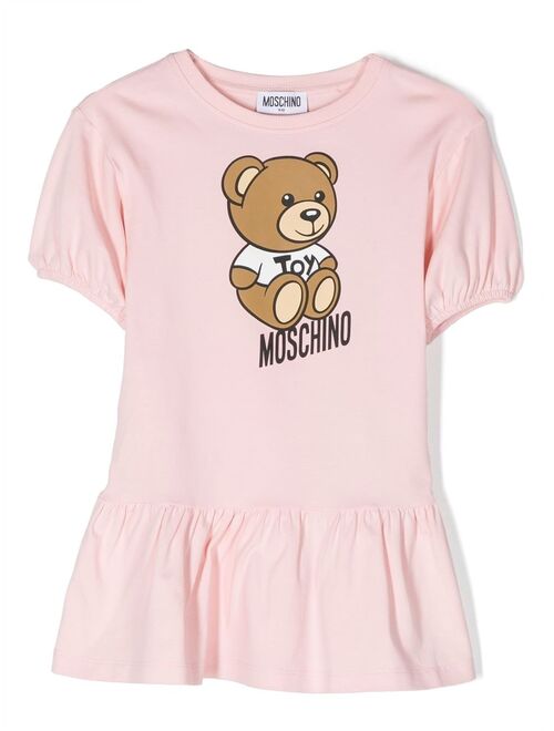 Moschino Kids teddy bear-motif dress