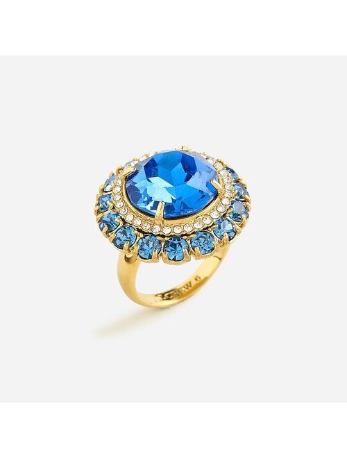 J.Crew Pave crystal cocktail ring