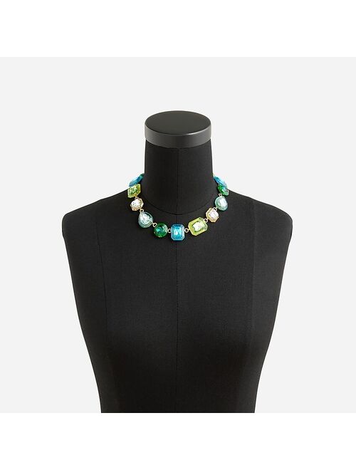Faceted crystal necklace