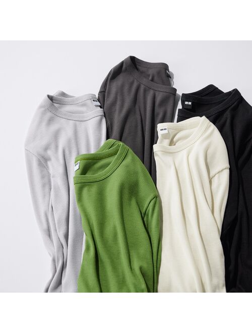 Uniqlo Sheer Jersey Crew Neck Long-Sleeve T-Shirt