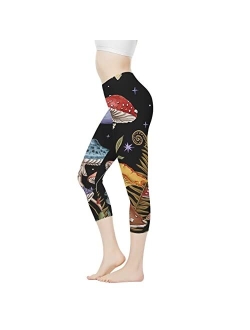 AFPANQZ Leggings for Women High Waist Work Out Yoga Pants Tight Mid Length Seamless Legging Butt Lift XS-3X Sports Wear