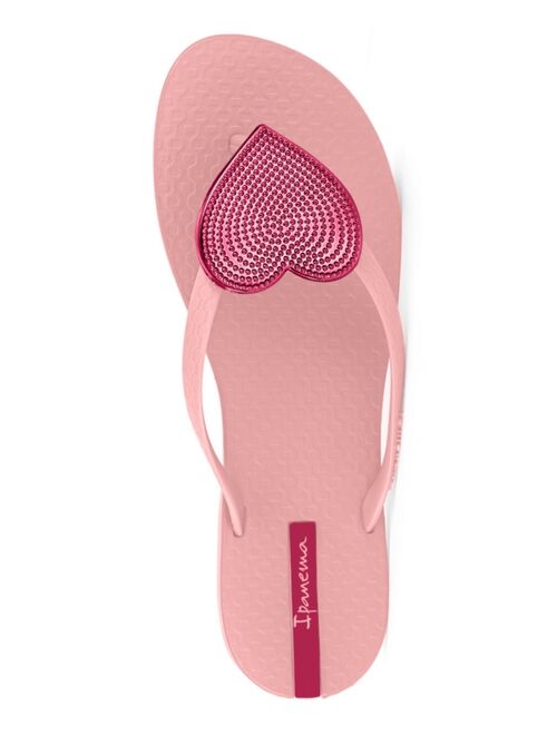 Ipanema Women's Wave Heart Sparkle Flip-flop Sandals