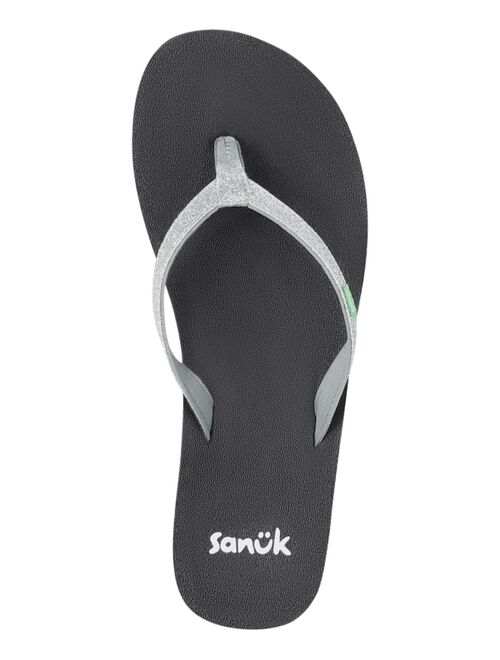 Sanuk Women's Yoga Joy Sparkle Flip Flop Sandals