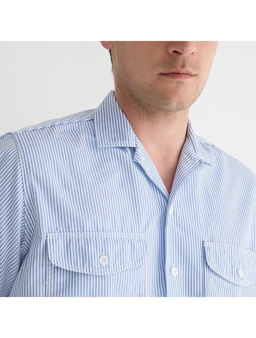 J.Crew BEAMS PLUS workshirt in stripe with COOLMAX
