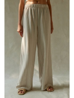 Remnants Striped Pull-On Wide Leg Beach Pant