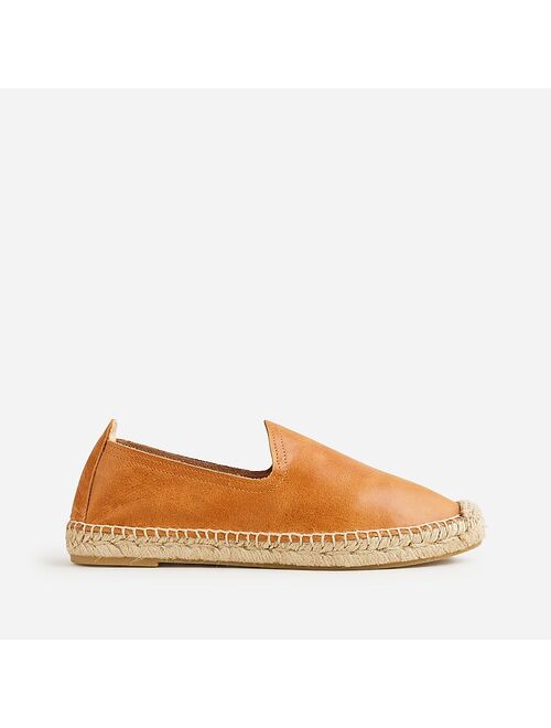 J.Crew Made-in-Spain espadrille flats in leather