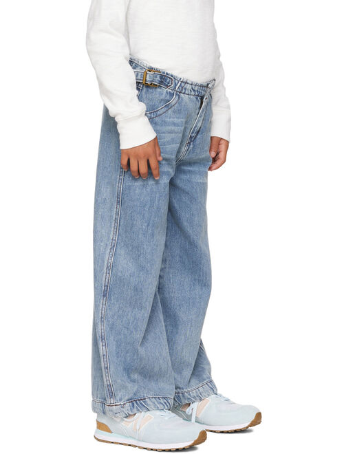 cinch LONGLIVETHEQUEEN Kids Blue Wide-Leg Jeans