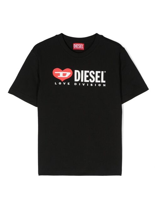 Diesel Kids logo-print detail T-shirt
