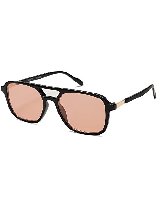 SOJOS Trendy Retro Aviator Sunglasses for Women and Men
