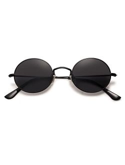 Lennon Round Polarized Sunglasses for Men Women 70s Circle Hippie Costume Sun Glasses SJ1167