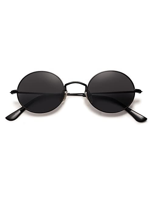 SOJOS Lennon Round Polarized Sunglasses for Men Women 70s Circle Hippie Costume Sun Glasses SJ1167