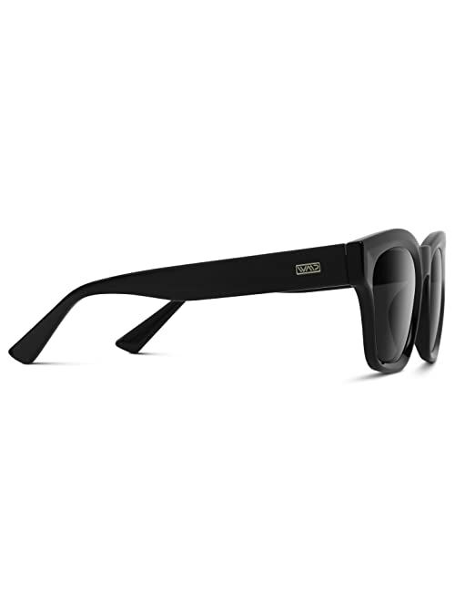 WearMe Pro Polarized Square Sunglasses for Women Featuring an Oversized Thick Frame and Lenses with UV Protection