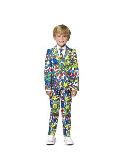 Toddler Boys Super Mario Licensed Slim Fit Suit