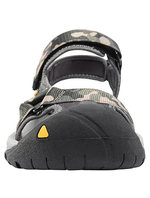 CAMEL CROWN Men's Waterproof Hiking Sandals Closed Toe Water Shoes Athletic Sport Sandals for Summer Outdoor Beach Wading Boat