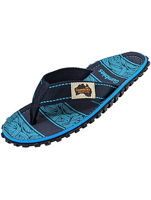 Gumbies Islander Unisex Flip Flops, with Supersoft Cotton Toe Post and Durable Recycled Rubber Sole - Comfort Guaranteed