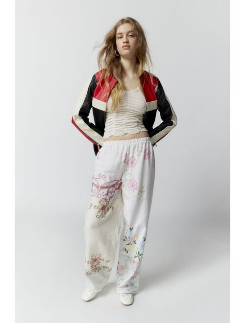 Urban Renewal Remade Pieced Embroidered Pull-On Pant
