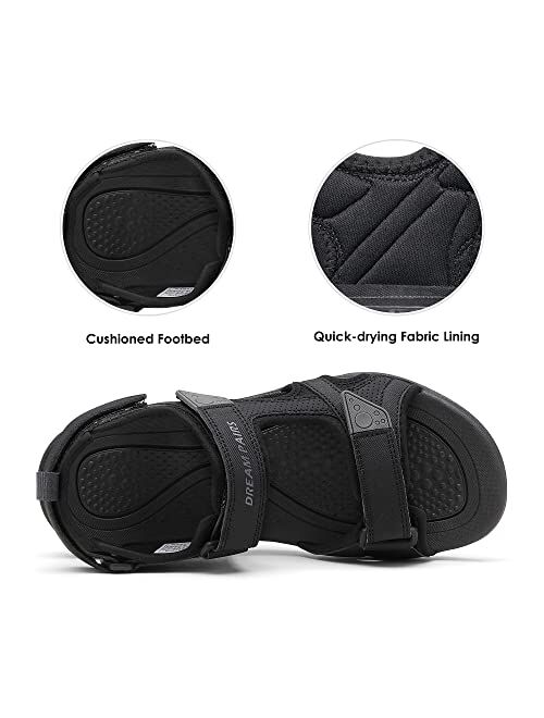 DREAM PAIRS Men's Sandals Hiking Water Beach Sport Outdoor Athletic Arch Support Summer Sandals
