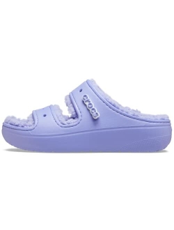 Unisex-Adult Classic Cozzzy Platform Sandals | Fuzzy Slippers Slide