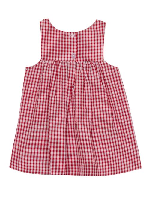 RARE EDITIONS Little Girls Sleeveless Seersucker Strawberry Sun Dress