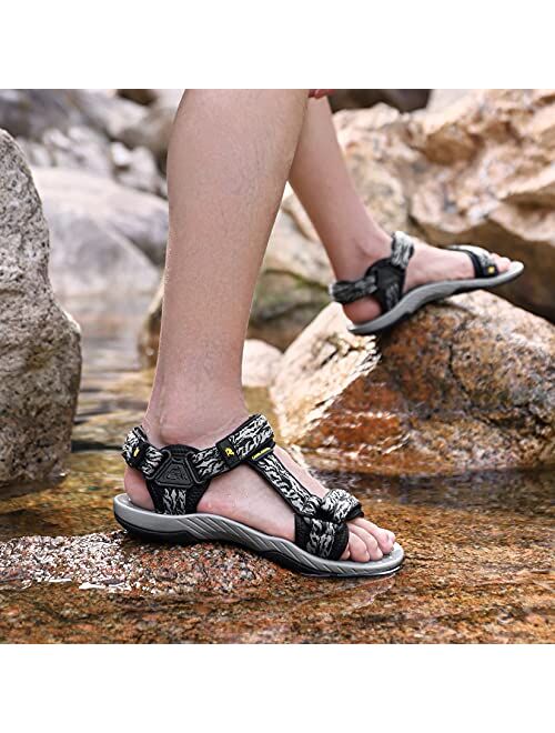 CAMELSPORTS Mens Athletic Sandals Outdoor Strap Summer Beach Fisherman Water Shoes Sport Gym Hiking Sandal