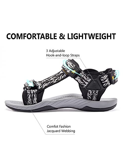 CAMELSPORTS Mens Athletic Sandals Outdoor Strap Summer Beach Fisherman Water Shoes Sport Gym Hiking Sandal