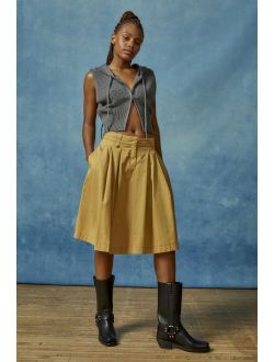 Fern Pleated Midi Skirt