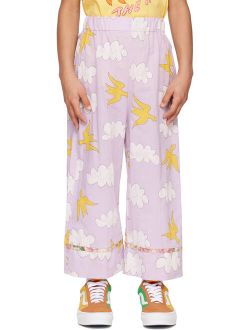 THE ANIMALS OBSERVATORY Kids Purple Clouds Antelope Pants