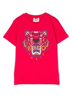 Kids Tiger-motif cotton T-Shirt
