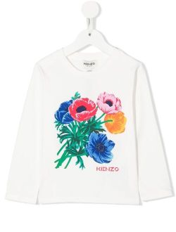 Kids Flowers graphic-print T-shirt