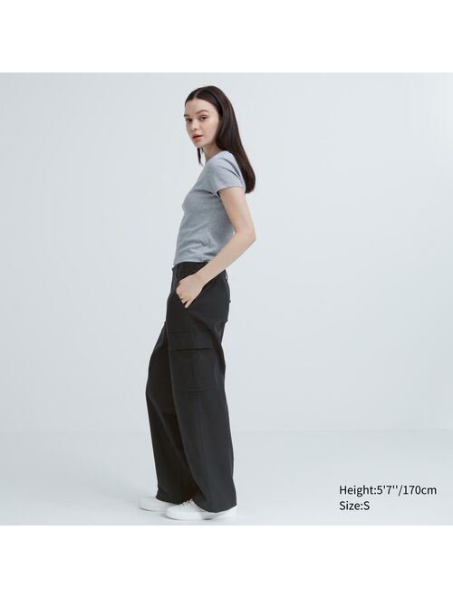 UNIQLO Women's Wide Straight Cargo Pants