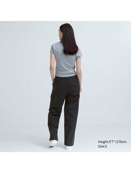 UNIQLO Women's Wide Straight Cargo Pants