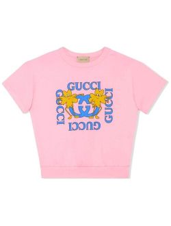 Kids logo-print cotton T-Shirt