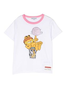 Kids x Garfield graphic-print crew-neck T-shirt