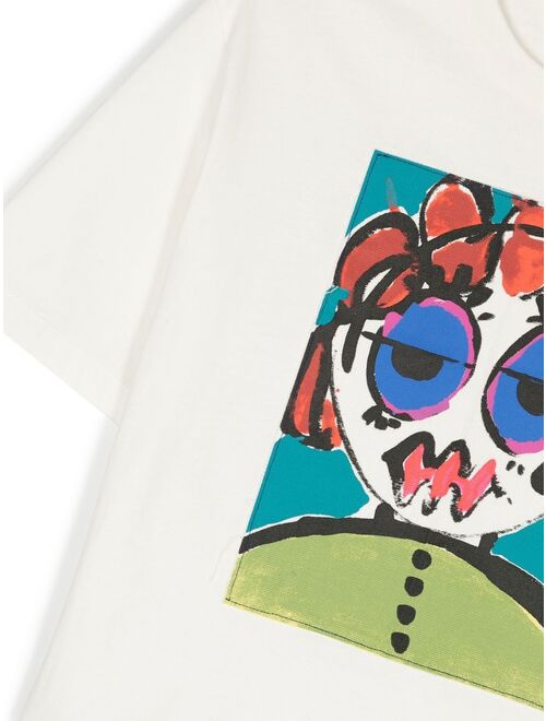 Marni Kids graphic-print short-sleeve T-shirt