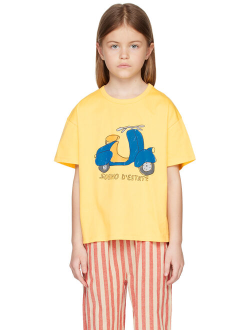 WANDER & WONDER Kids Yellow Scooter T-Shirt