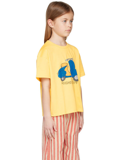 WANDER & WONDER Kids Yellow Scooter T-Shirt